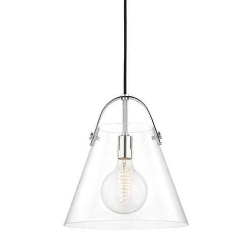 Karin One Light Pendant in Polished Nickel (428|H162701LPN)