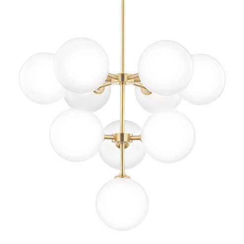 Ashleigh LED Chandelier in Aged Brass (428|H122810AGB)