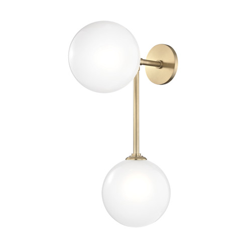 Ashleigh LED Wall Sconce in Aged Brass (428|H122102AGB)