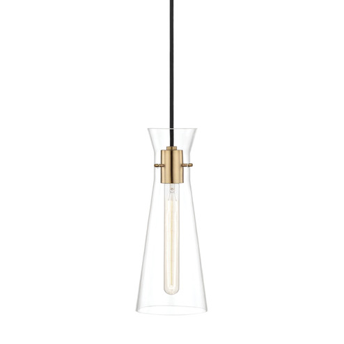 Anya One Light Pendant in Aged Brass (428|H112701AGB)