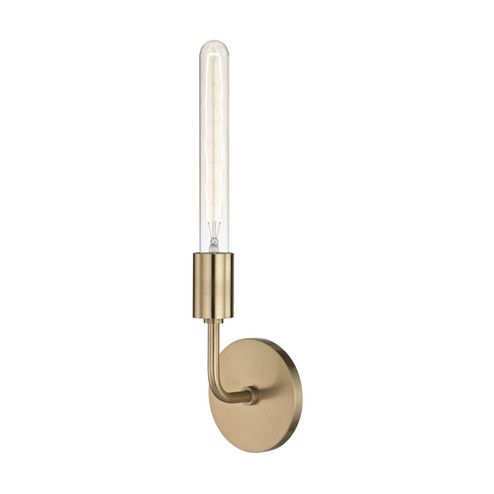 Ava One Light Wall Sconce in Aged Brass (428|H109101AAGB)