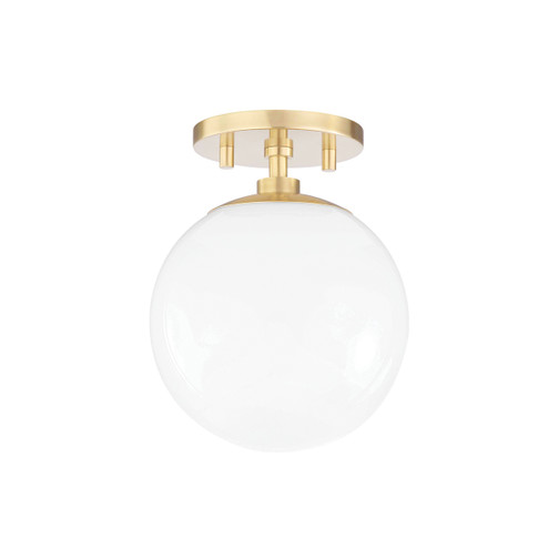 Stella One Light Semi Flush Mount in Aged Brass (428|H105601AGB)