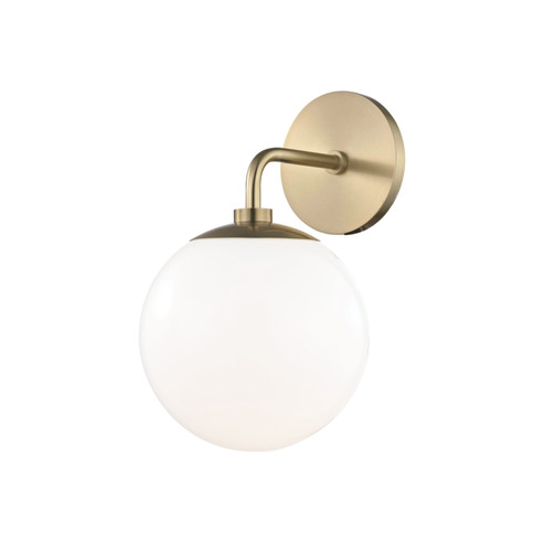 Stella One Light Wall Sconce in Aged Brass (428|H105101AGB)