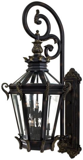 Stratford Hall Nine Light Wall Mount in Heritage w/Gold Highlights (7|909195)