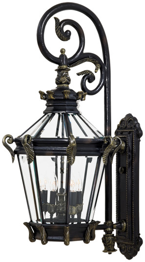 Stratford Hall Five Light Wall Mount in Heritage W/ Gold Highlights (7|893395)