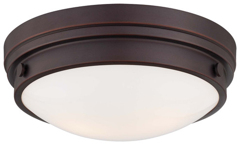 Two Light Flush Mount in Lathan Bronze (7|823167) Two Light Flush Mount in Lathan Bronze (7|823167)