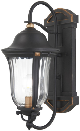 Peale Street One Light Outdoor Wall Mount in Sand Coal And Vermeil Gold (7|73231738)