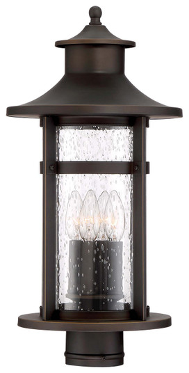 Highland Ridge Four Light Outdoor Post Mount in Oil Rubbed Bronze W/ Gold High (7|72556143C)