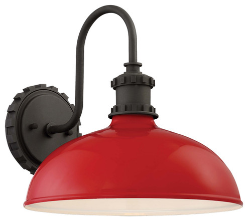 Escudilla One Light Outdoor Wall Mount in Red Gloss (7|71251640)