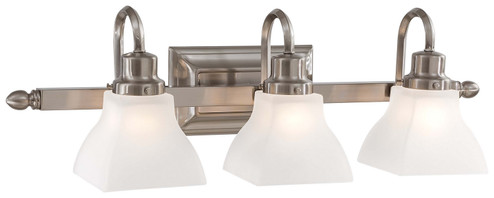 Mission Ridge Bath Three Light Bath in Brushed Nickel (7|558384)