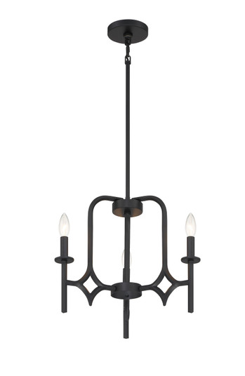 Muncie Three Light Chandelier in Coal (7|503666A)