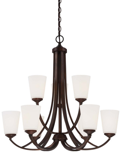 Overland Park Nine Light Chandelier in Vintage Bronze (7|4969284)