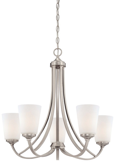 Overland Park Five Light Chandelier in Brushed Nickel (7|496584)