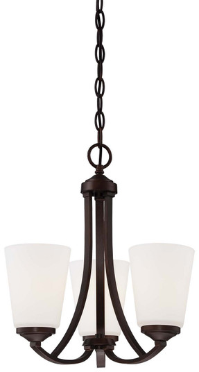 Overland Park Three Light Mini Chandelier in Vintage Bronze (7|4963284)