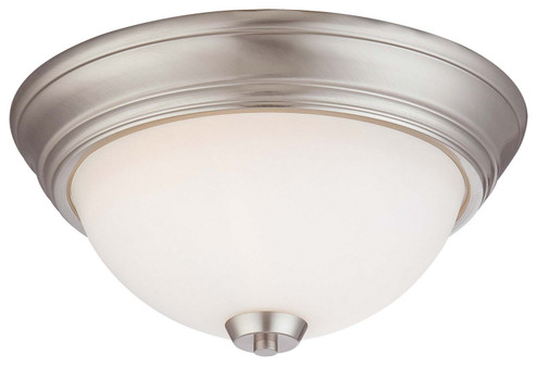 Overland Park Two Light Flush Mount in Brushed Nickel (7|496084)