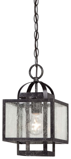 Camden Square One Light Mini Pendant in Aged Charcoal (7|4879283)
