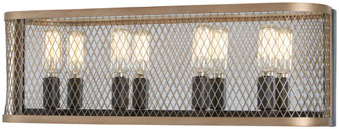 Marsden Commons Four Light Bath in Smoked Iron w/Aged Gold (7|4684107)