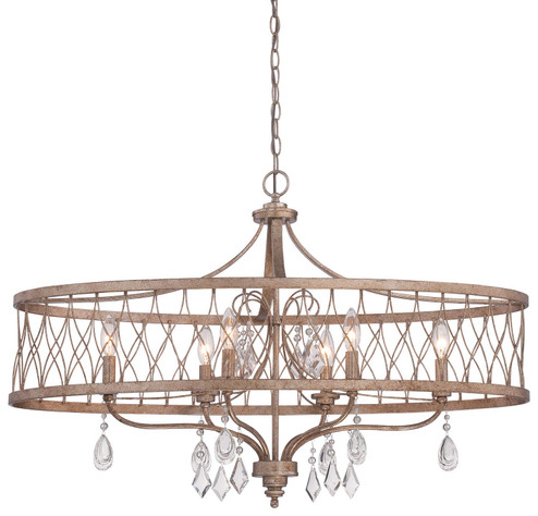 West Liberty Six Light Island Pendant in Olympus Gold (7|4407581)
