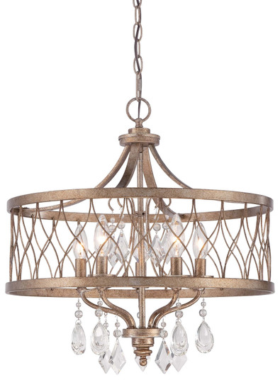 West Liberty Five Light Chandelier in Olympus Gold (7|4404581)