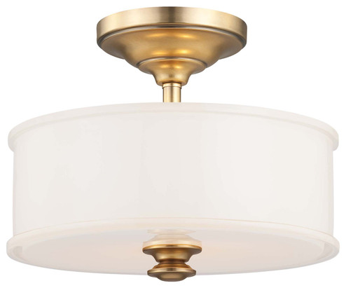 Harbour Point Two Light Semi Flush Mount in Liberty Gold (7|4172249)