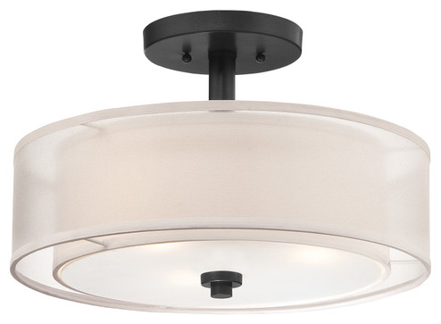 Parsons Studio Three Light Semi Flush Mount in Sand Coal (7|410766)