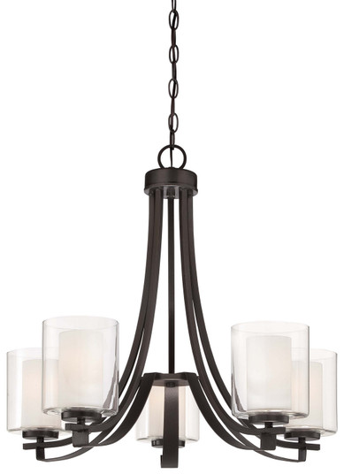 Parsons Studio Five Light Chandelier in Smoked Iron (7|4105172)