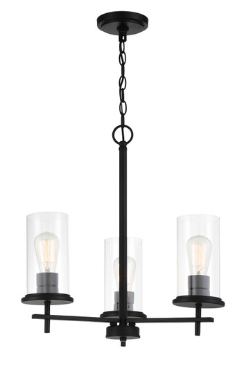 Haisley Three Light Chandelier in Coal (7|409666A)