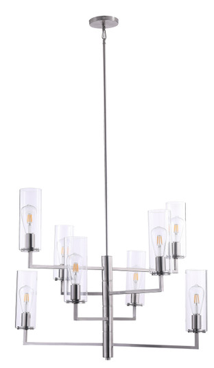 Acacia Eight Light Chandelier in Brushed Nickel (7|404884)