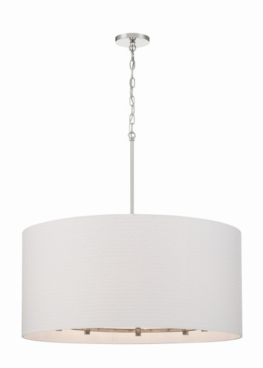 Palmetto Eight Light Pendant in Polished Nickel (7|3928613)