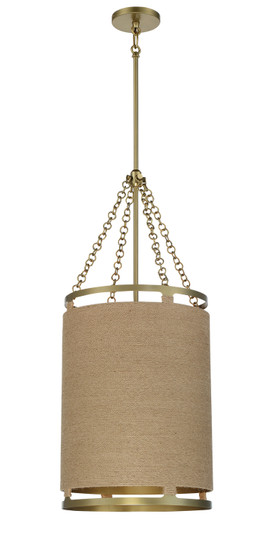 Windward Passage Four Light Pendant in Soft Brass (7|3864695)