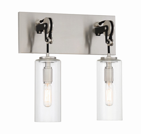 Pullman Junction Two Light Bath in Coal w/Brushed Nickel (7|2892691)