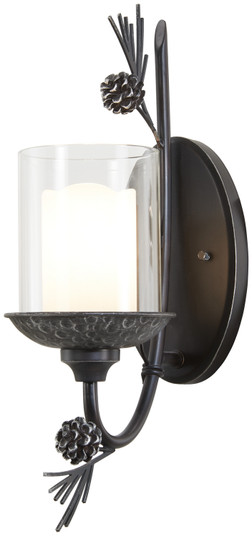 Ponderosa Ridge One Light Wall Sconce in Weathered Spruce W/ Silver (7|2751694)