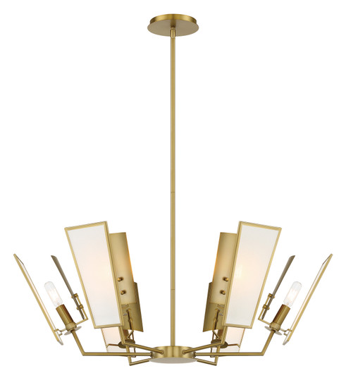 Ricochet Six Light Chandelier in Soft Brass (7|2676695)