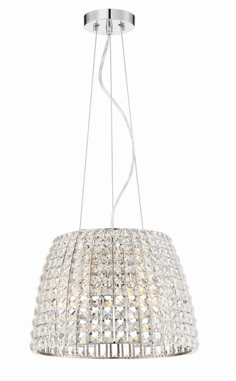 Via Roma Three Light Pendant in Polished Nickel (7|2294613)