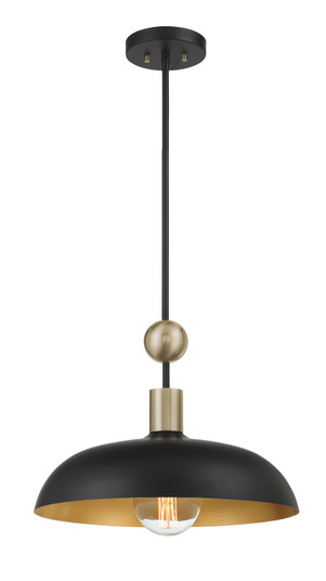 Biloxi One Light Pendant in Coal And Weathered Antique Bra (7|1995862)