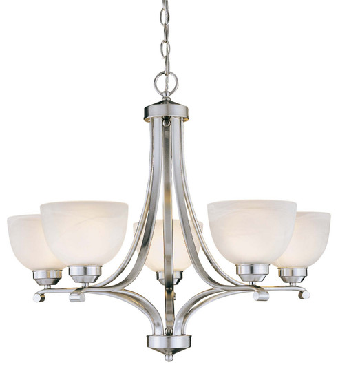 Paradox Five Light Chandelier in Brushed Nickel (7|142584)