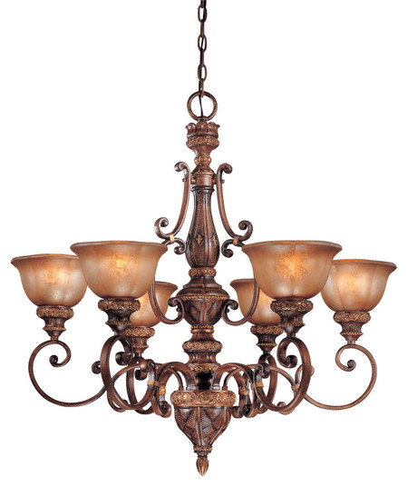 Illuminati Six Light Chandelier in Illuminati Bronze (7|1356177)