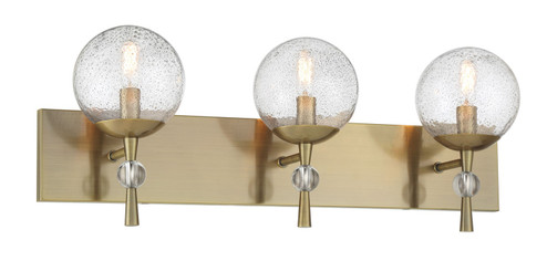 POPULUXE Three Light Bath Vanity in Oxidized Aged Brass (7|1333923)