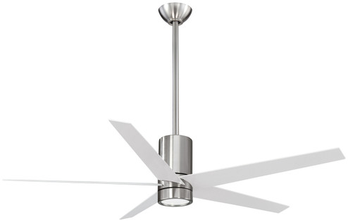 Symbio 56''Ceiling Fan in Brushed Nickel With White Blades (15|F828BNWH)
