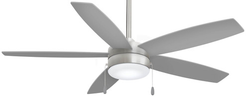 Airetor 52''Ceiling Fan in Brushed Nickel W/ Silver (15|F673LBNSL)