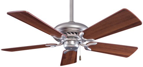 Supra 44'' 44''Ceiling Fan in Brushed Steel W/ Dark Walnut (15|F563BSDW)