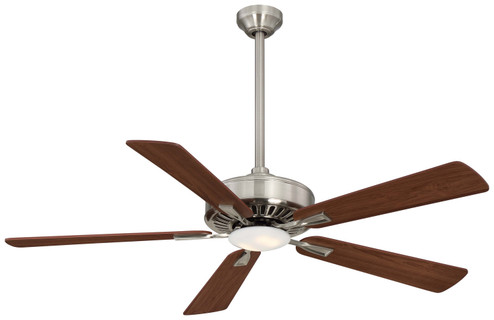 Contractor LED 52''Ceiling Fan in Brushed Nickel With Dark Walnut Blades (15|F556LBNDW)
