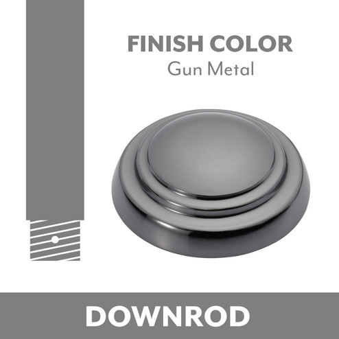 Minka Aire Ceiling Fan Downrod in Gun Metal (15|DR572GM)
