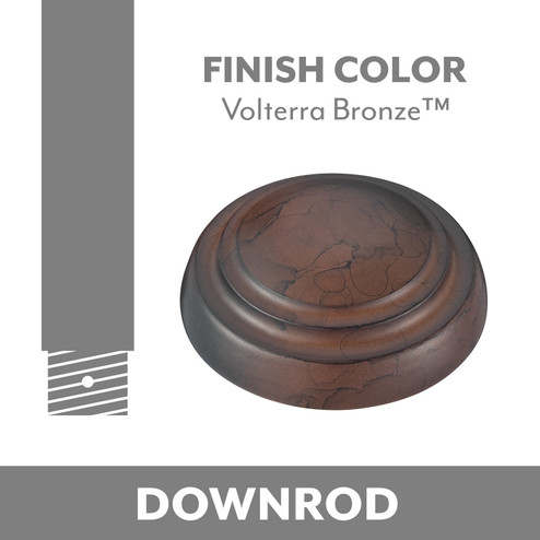 Minka Aire Ceiling Fan Downrod in Volterra Bronze (15|DR512VB)