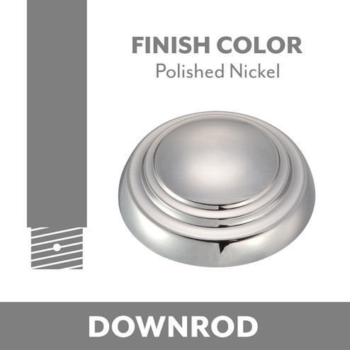 Ceiling Fan Downrod in Polished Nickel (15|DR503PN)