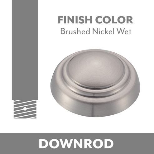 Ceiling Fan Downrod in Brushed Nickel Wet (15|DR503BNW)