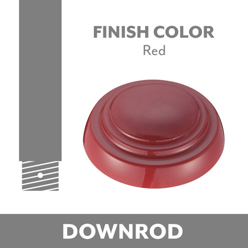 Minka Aire Downrod Coupler in Red (15|DR500RD)