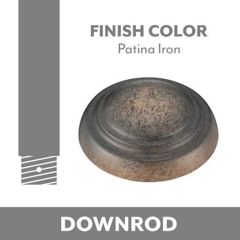 Minka Aire Ceiling Fan Downrod Coupler in Patina Iron (15|DR500PI)