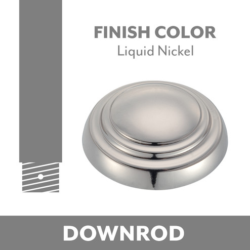 Minka Aire Ceiling Fan Downrod Coupler in Liquid Nickel (15|DR500LN)