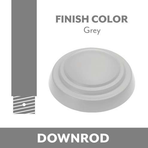 Ceiling Fan Downrod Coupler in Grey (15|DR500GRY)